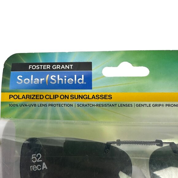 Foster Grant Solar Shield Polarized Clip-On Sunglasses 52mm Scratch-Resistant - Picture 2 of 11